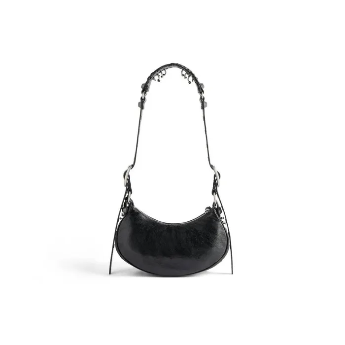 Women Shoulder Bags Balenciaga Le Cagole Xs Shoulder Bag With Piercings In Black