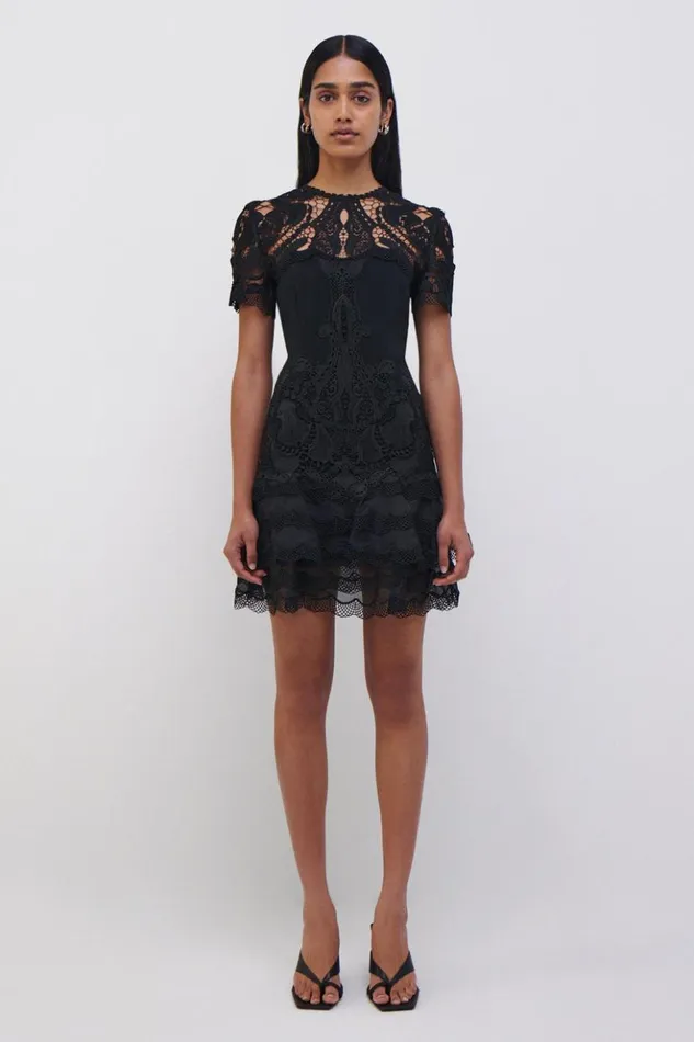 Women Signature Paislee Tee Dress Black Jonathan Simkhai Dresses and Jumpsuits