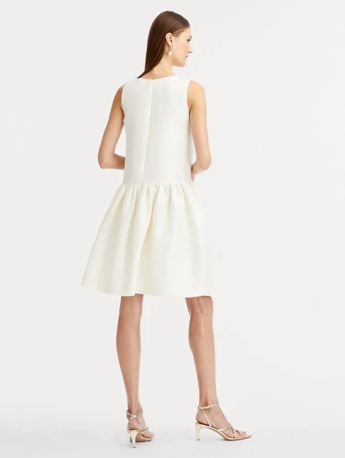 Women Silk Drop Waist Cocktail Dress Ivory Oscar De La Renta Dresses Women Silk Drop Waist Cocktail Dress Ivory Oscar De La Renta Dresses