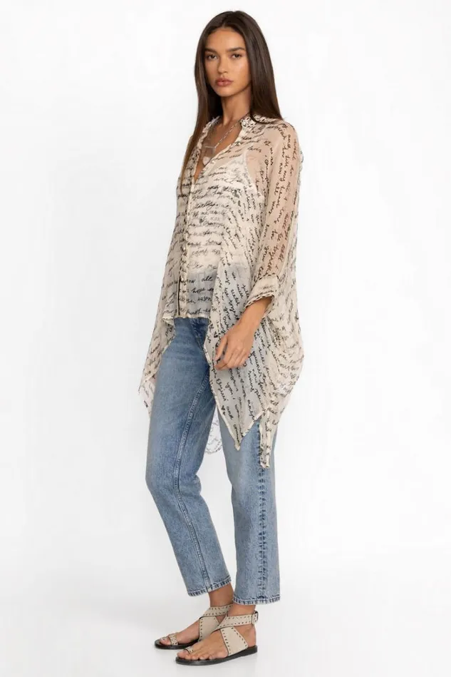 Women SINCERELY YOURS SILK BLOUSE Sincerly Yours Johnny Was Tops Women SINCERELY YOURS SILK BLOUSE Sincerly Yours Johnny Was Tops