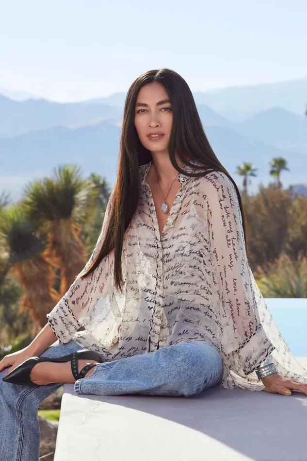 Women SINCERELY YOURS SILK BLOUSE Sincerly Yours Johnny Was Tops Women SINCERELY YOURS SILK BLOUSE Sincerly Yours Johnny Was Tops