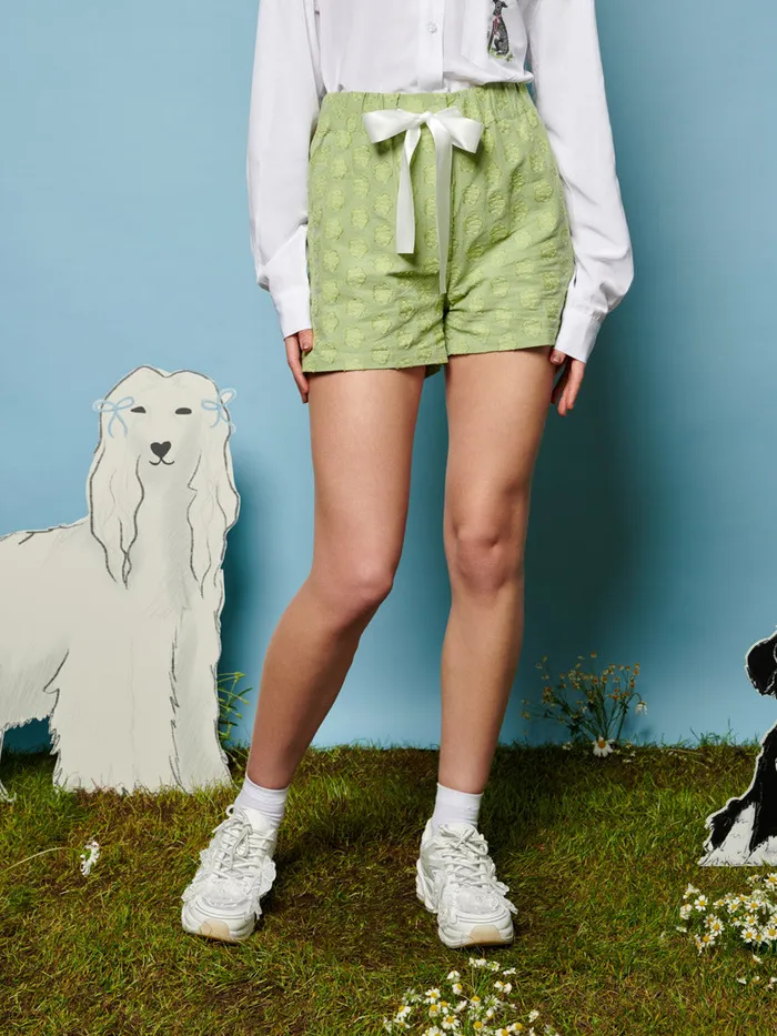 Women Sister Jane Bottoms Romeo Bow Shorts Greenery Green