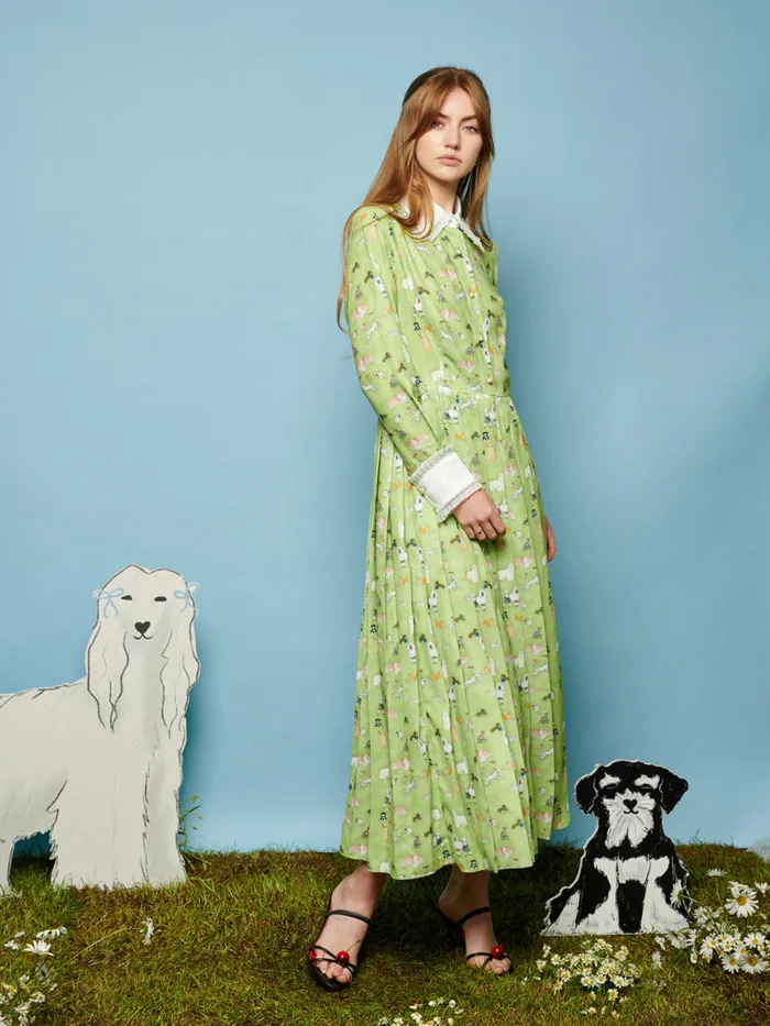 Women Sister Jane Dresses Companions Midi Dress Greenery Green