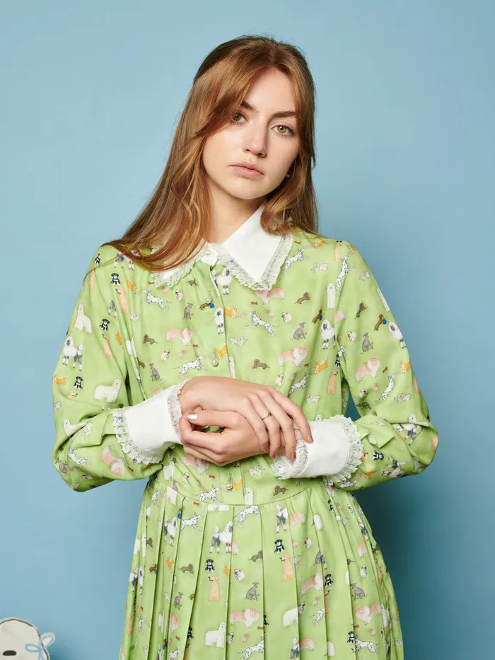 Women Sister Jane Dresses Companions Midi Dress Greenery Green