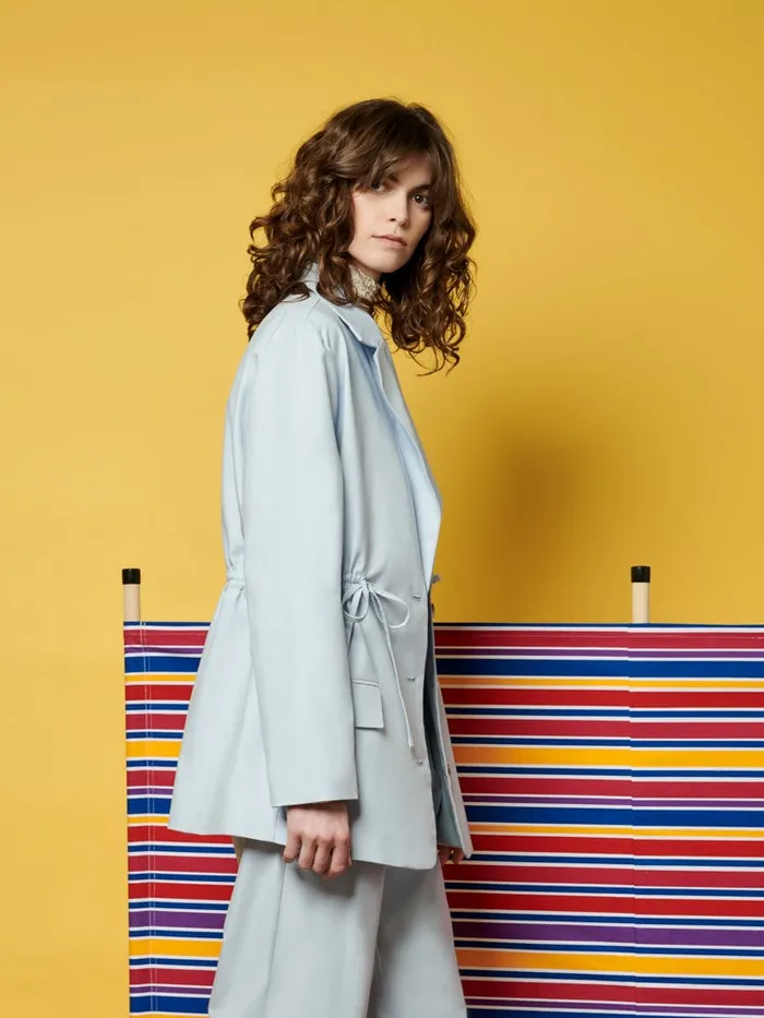Women Sister Jane Jackets Ghospell Helen Drawstring Blazer Bit Of Blue