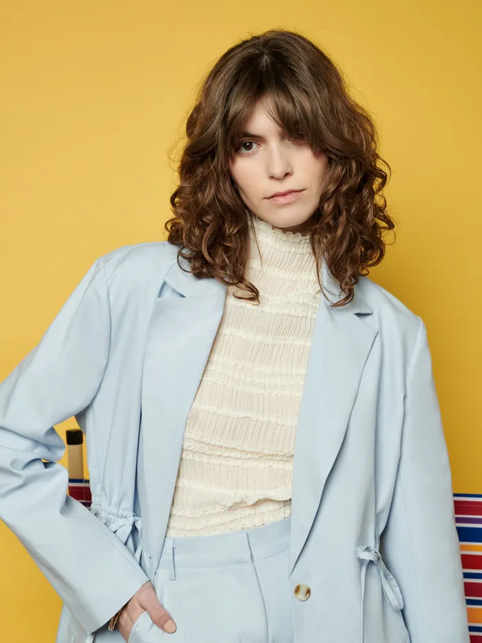 Women Sister Jane Jackets Ghospell Helen Drawstring Blazer Bit Of Blue