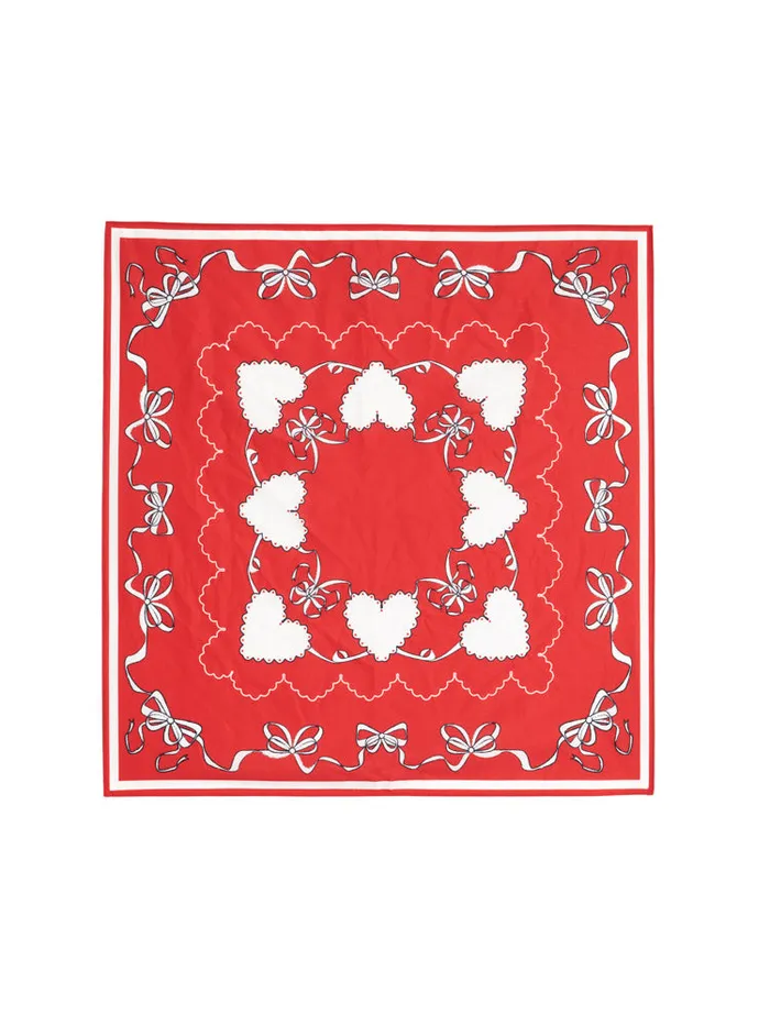 Women Sister Jane Sheriff Printed Scarf Carmin Red