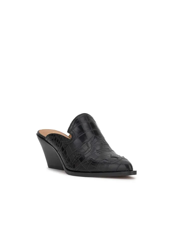 Women Slides and Mules Jessica Simpson Zurina Heeled Mule In Black
