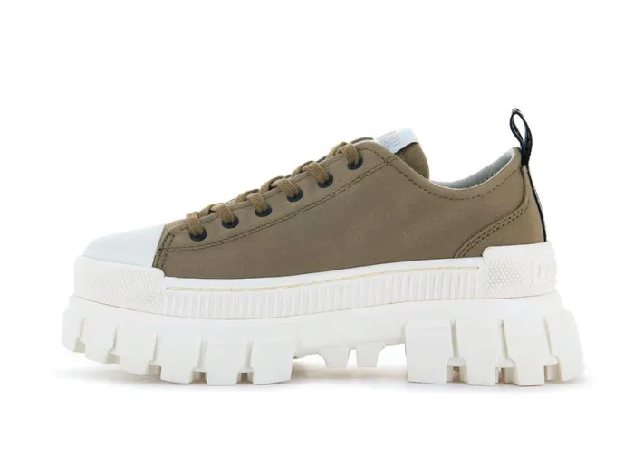 Women Sneakers PALLADIUM REVOLT LO TX Olive Women Sneakers PALLADIUM REVOLT LO TX Olive