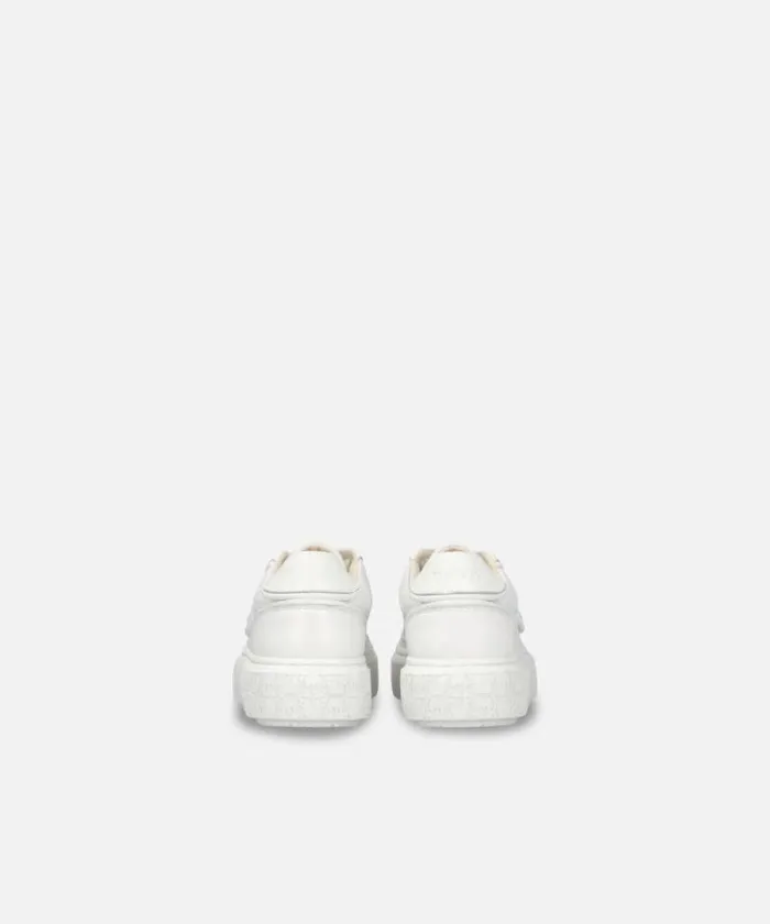 Women Sneakers Pinko Platform Sneakers With Monogram Detail Milk White Women Sneakers Pinko Platform Sneakers With Monogram Detail Milk White