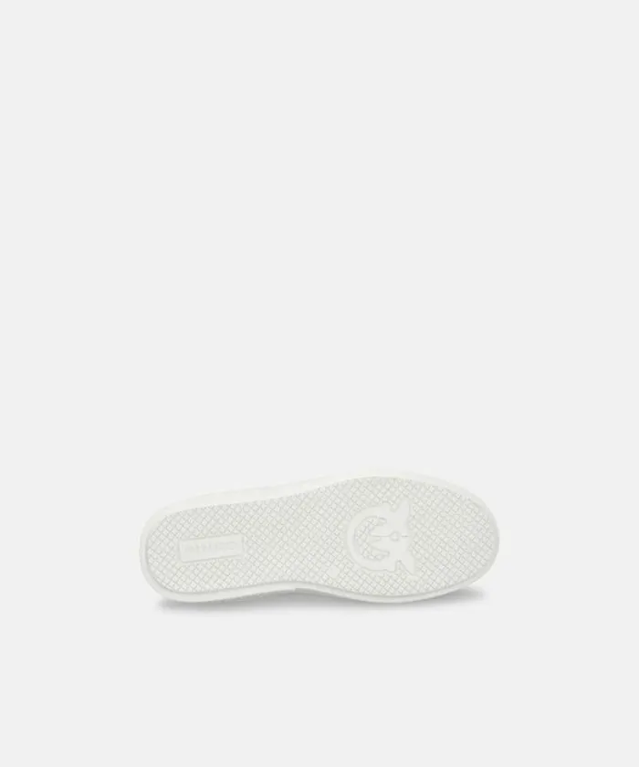 Women Sneakers Pinko Platform Sneakers With Monogram Detail Milk White Women Sneakers Pinko Platform Sneakers With Monogram Detail Milk White