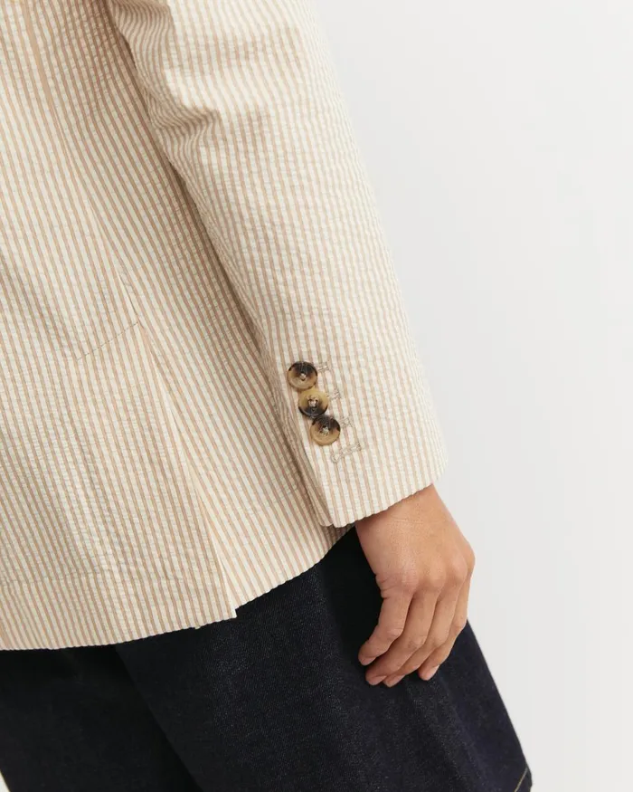 Women Sportscraft Blazers Nikoo Stripe Jacket Tanwhite