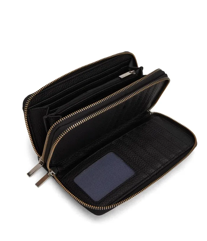 Women Sublime Vegan Wallet 8211 Purity Black Matt and Nat Wallets
