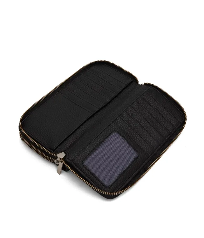 Women Sublime Vegan Wallet 8211 Purity Black Matt and Nat Wallets