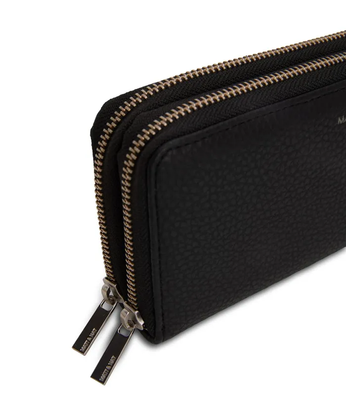 Women Sublime Vegan Wallet 8211 Purity Black Matt and Nat Wallets