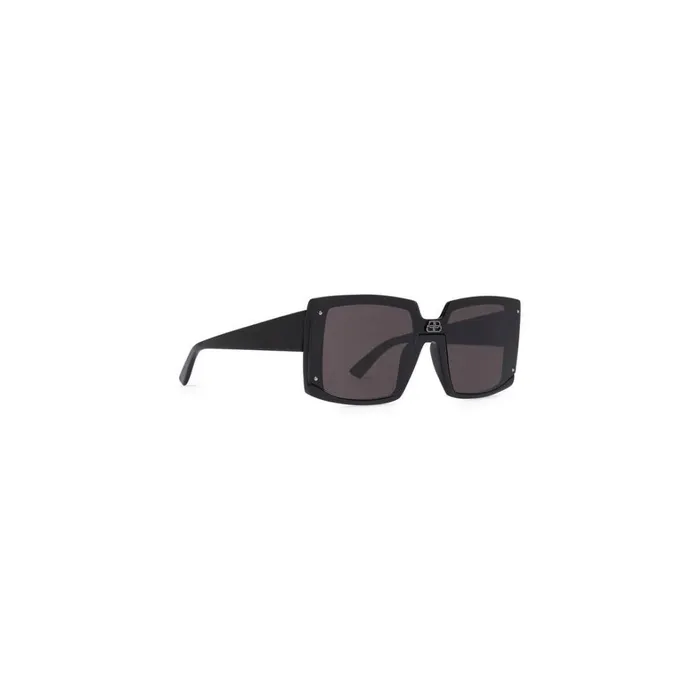 Women Sunglasses Balenciaga Shield Square Sunglasses In Black
