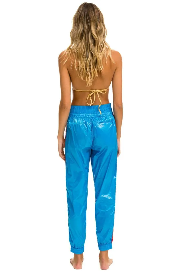 Women Sweatpants Aviator Nation 5 Stripe Hi Rise Wind Pant 8211 Dresden