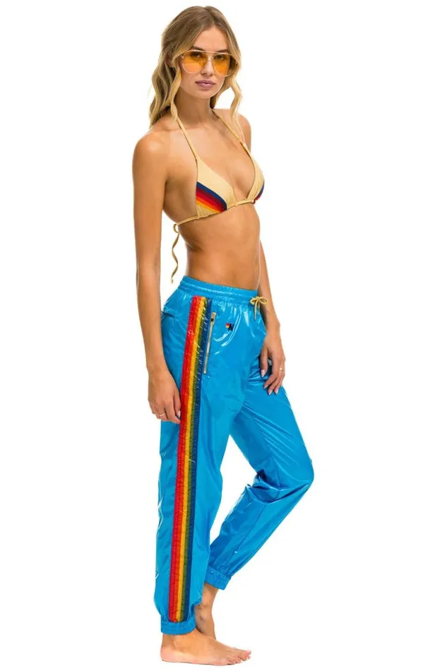 Women Sweatpants Aviator Nation 5 Stripe Wind Pant 8211 Dresden