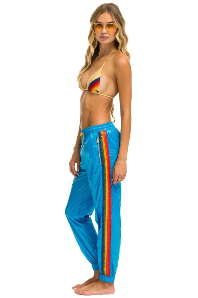 Women Sweatpants Aviator Nation 5 Stripe Wind Pant 8211 Dresden