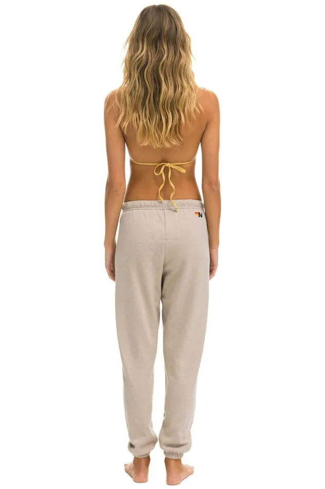 Women Sweatpants Aviator Nation Hamptons Sweatpants 8211 Sand