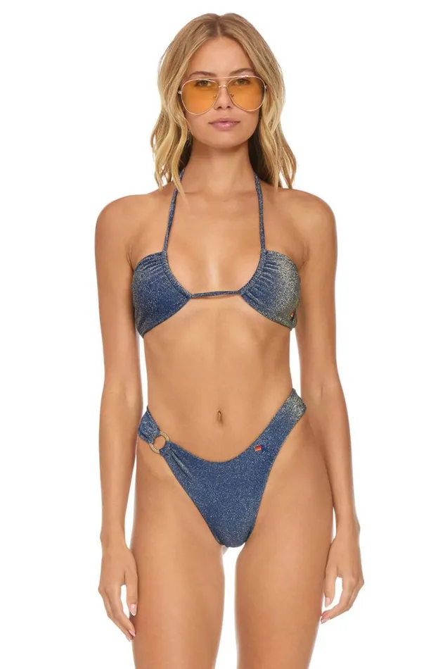 Women Swim Bottoms Aviator Nation Sparkle Gypsy Ring HiCut Full Coverage Bikini Bottoms 8211 Navy Women Swim Bottoms Aviator Nation Sparkle Gypsy Ring HiCut Full Coverage Bikini Bottoms 8211 Navy