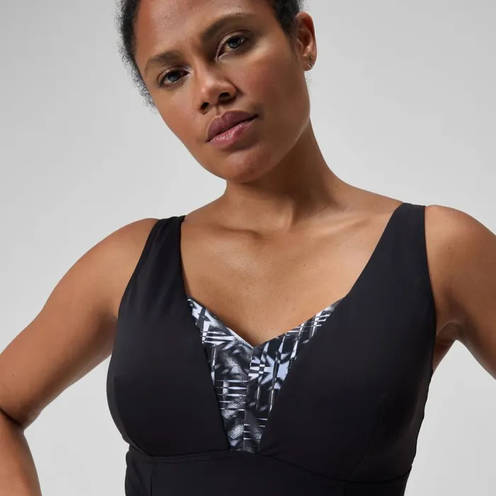 Women Swimming Costumes Speedo Women039s Shaping Printed OpusGem DD Swimsuit BlackGrey Women Swimming Costumes Speedo Women039s Shaping Printed OpusGem DD Swimsuit BlackGrey