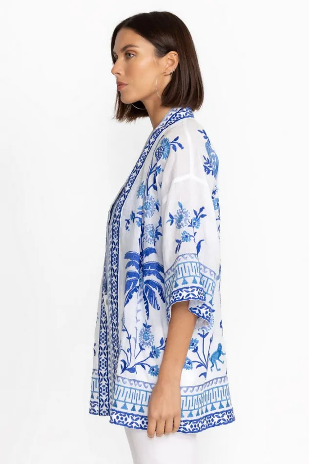 Women TARRA KIMONO White Johnny Was Kimonos Women TARRA KIMONO White Johnny Was Kimonos