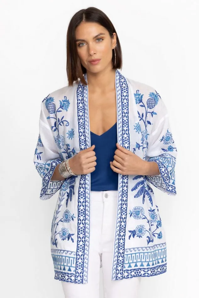 Women TARRA KIMONO White Johnny Was Kimonos Women TARRA KIMONO White Johnny Was Kimonos