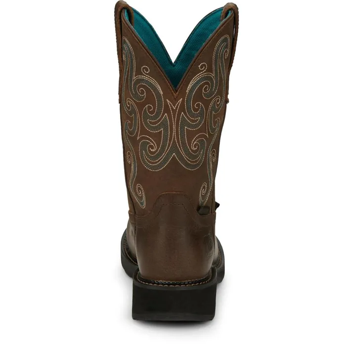 WOMEN Tasha 11034 Steel Toe Waterproof Work Boot Brown Justin Boots Work