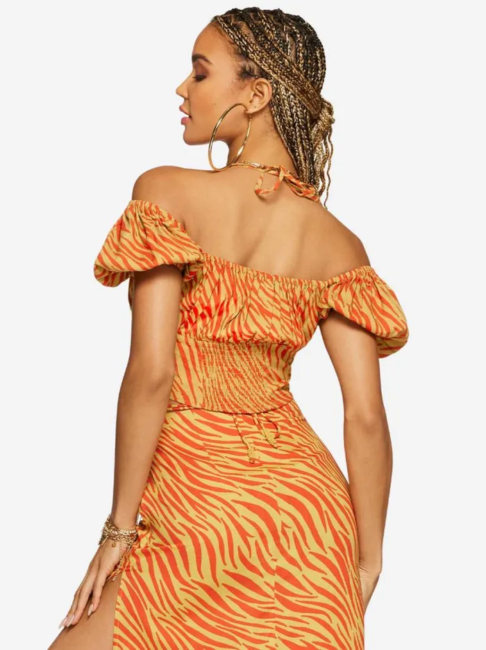 Women Tops and Tees Jessica Simpson Irin Top In Savanna Zebra