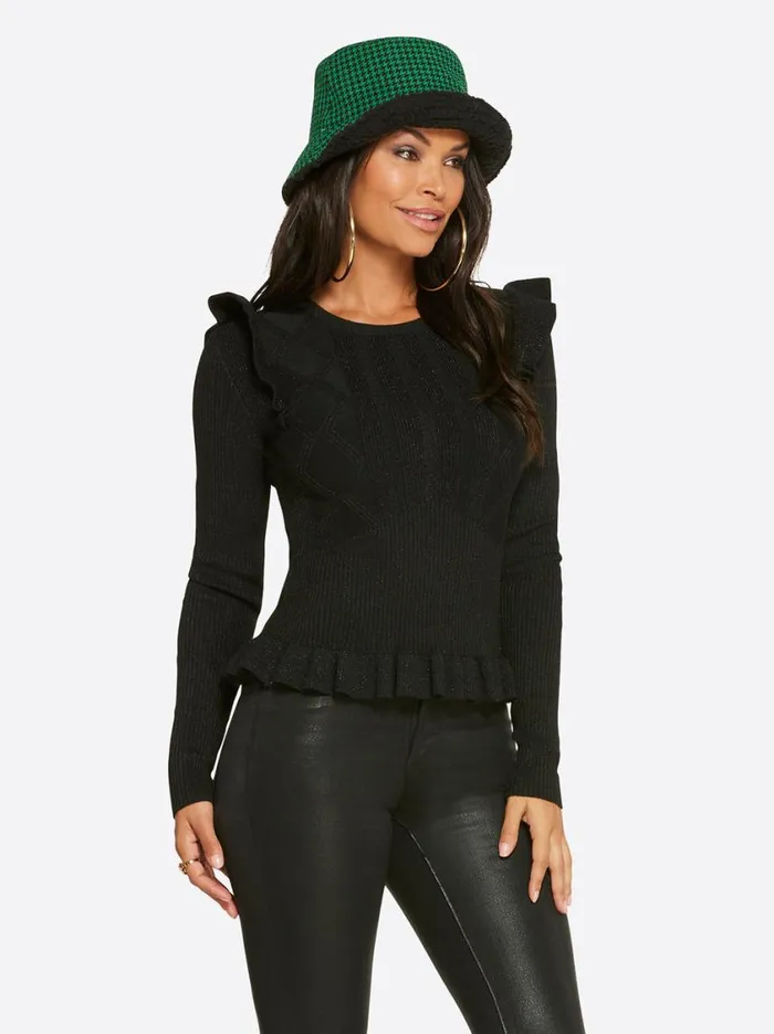 Women Tops and Tees Jessica Simpson Skye Sweater In Black