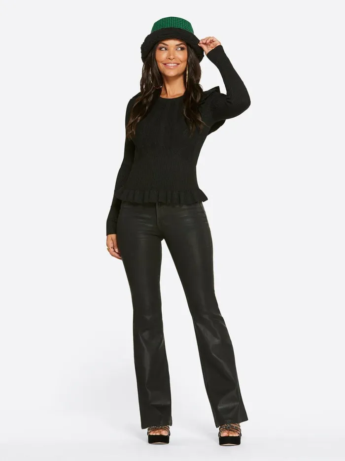 Women Tops and Tees Jessica Simpson Skye Sweater In Black