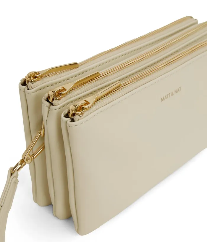 Women Triplet Vegan Crossbody Bag 8211 Loom Tapioca Matt and Nat Crossbody