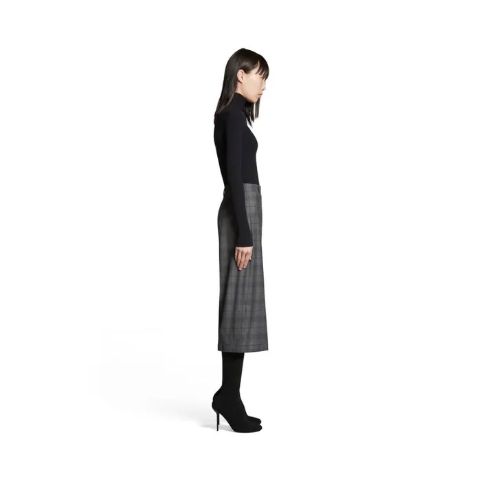 Women Trousers Balenciaga Deconstructed Long Shorts In Grey