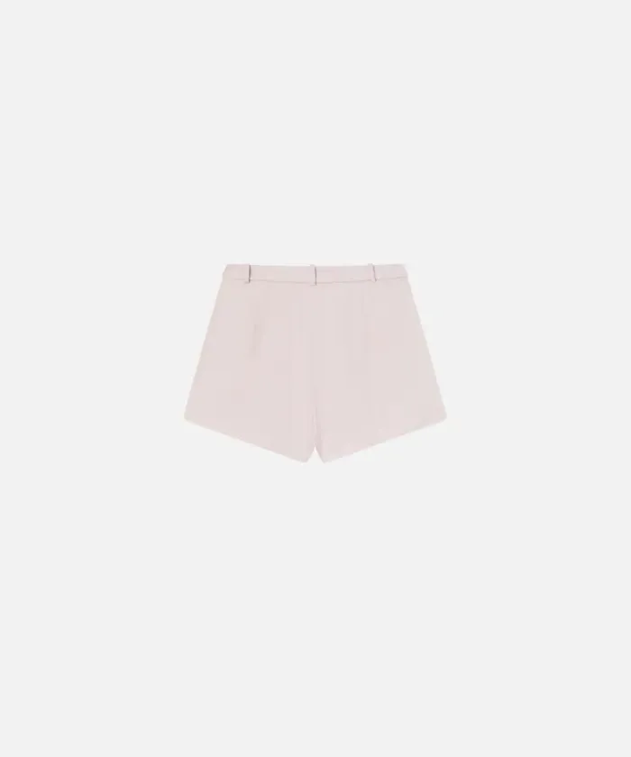 Women Trousers Pinko Crossoverfront Shorts In Technical Cady Zephyr Pink Women Trousers Pinko Crossoverfront Shorts In Technical Cady Zephyr Pink