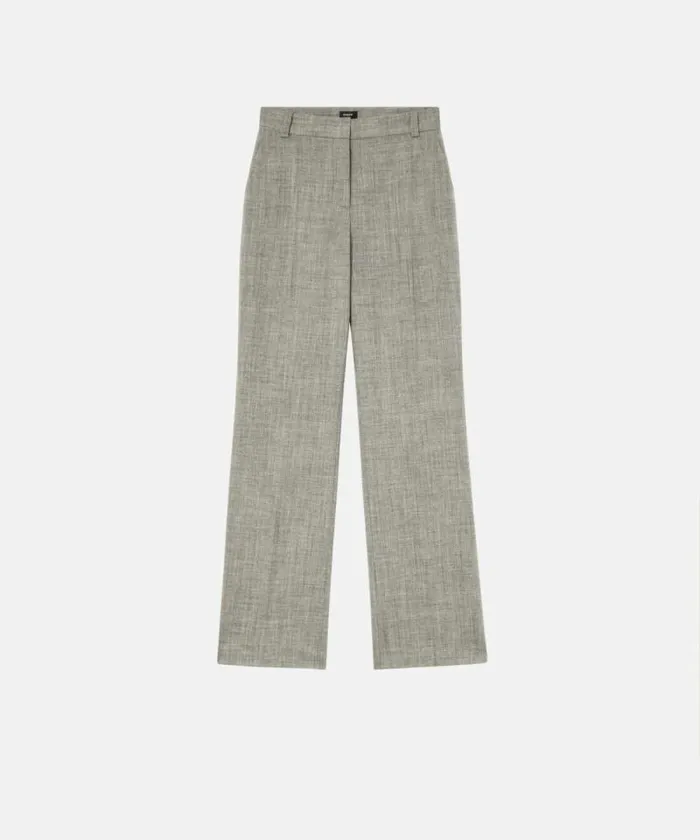 Women Trousers Pinko Frescolana Straightcut Trousers With Pockets Beigecreta Women Trousers Pinko Frescolana Straightcut Trousers With Pockets Beigecreta