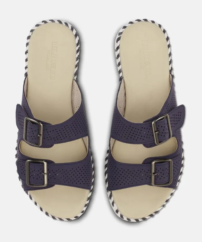 Women Tulip Flats Ilse Jacobsen Sandals 8211 Navy Women Tulip Flats Ilse Jacobsen Sandals 8211 Navy