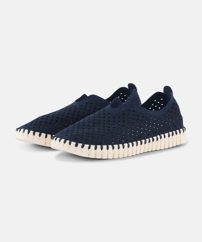 Women Tulip Flats Ilse Jacobsen Tulip SlipIn 8211 Dark Indigo