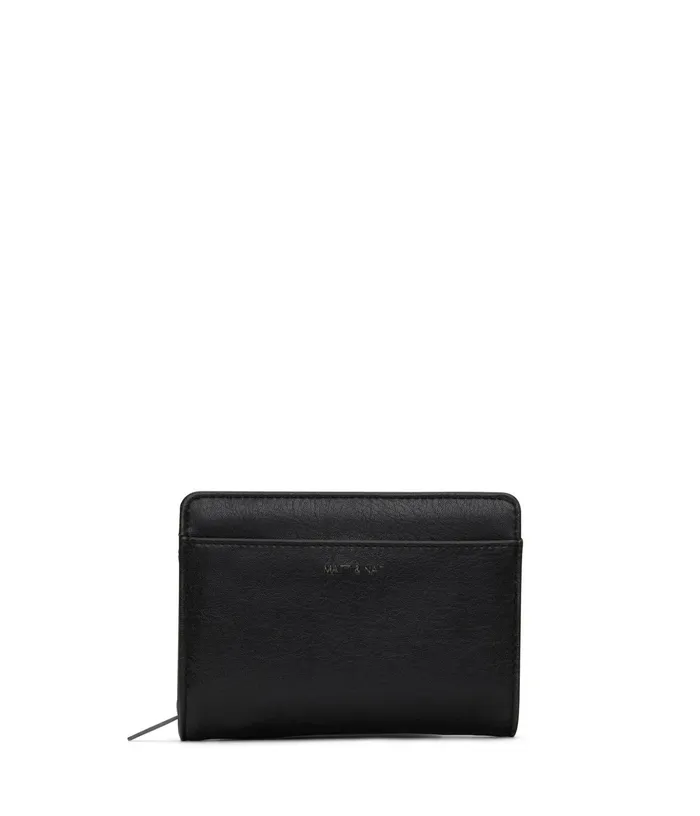 Women Webbersm Small Vegan Wallet 8211 Vintage Black Matt and Nat Wallets