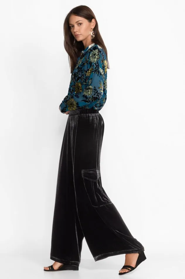 Women Zatima Silk Cargo Pant Black Johnny Was Bottoms Women Zatima Silk Cargo Pant Black Johnny Was Bottoms