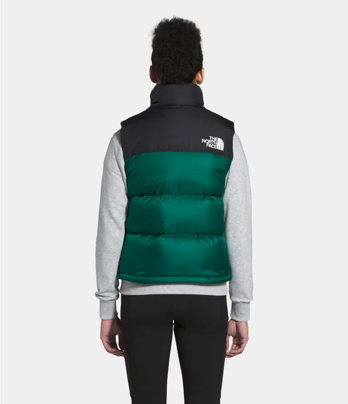 Womens 1996 Retro Nuptse Vest Evergreen The North Face Insulated and Down Jackets