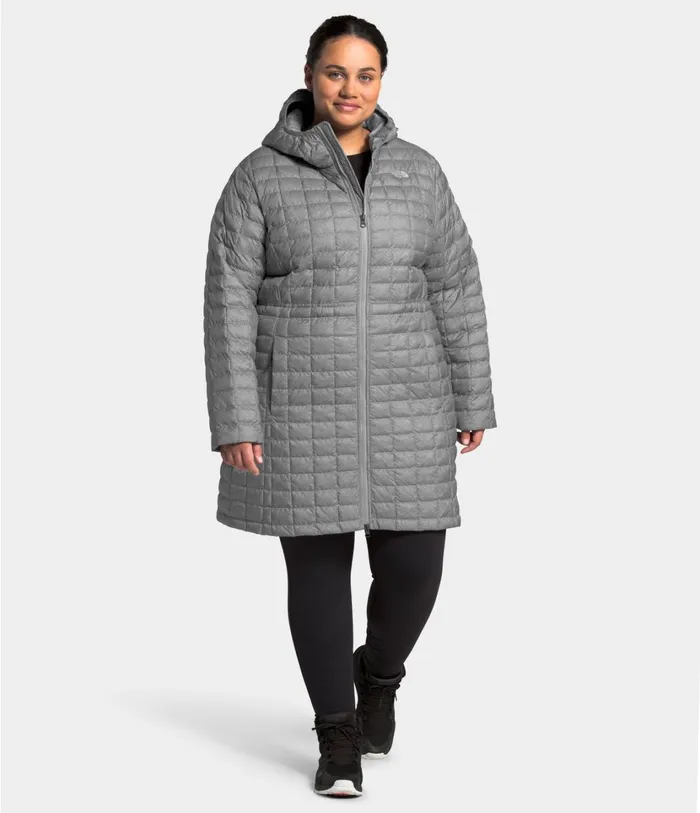 Womens Plus ThermoBall Eco Parka Tnf Medium Grey Heather The North Face Insulated and Down Jackets