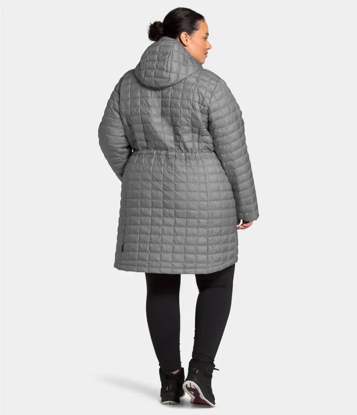 Womens Plus ThermoBall Eco Parka Tnf Medium Grey Heather The North Face Insulated and Down Jackets