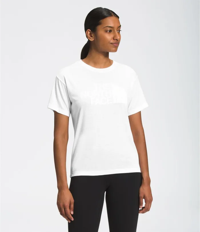 Womens Short Sleeve Half Dome TriBlend Tee Tnf White The North Face TShirts