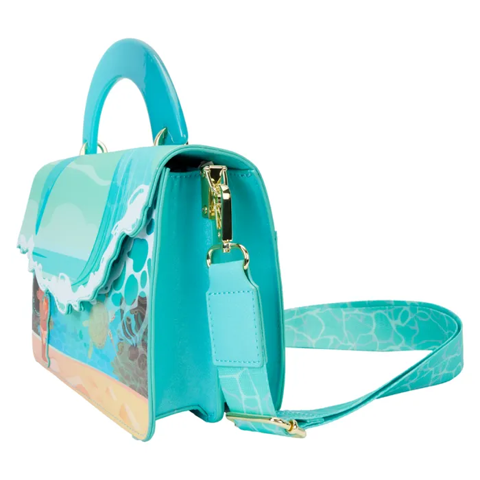 Young Moana Ocean Wave Crossbody Bag Unisex Loungefly Crossbody Bags