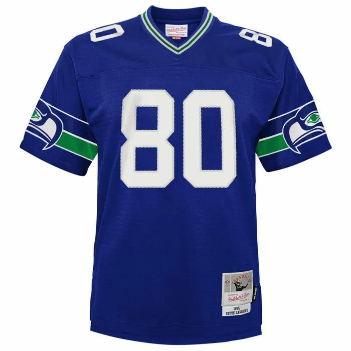 Youth Big Kids Mitchell and Ness Legacy Jersey Seattle Seahawks 1985 Steve Largent