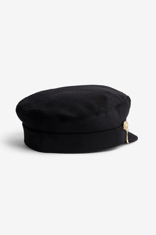 Zadig and Voltaire Hats ROCK CHAIN HAT BLACK 8211 WomenMen Zadig and Voltaire Hats ROCK CHAIN HAT BLACK 8211 WomenMen
