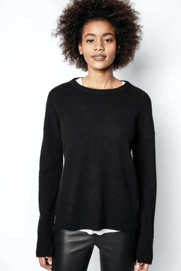 Zadig and Voltaire Sweaters and Knitwear CICI PATCH C CASHMERE SWEATER 8211 Women Zadig and Voltaire Sweaters and Knitwear CICI PATCH C CASHMERE SWEATER 8211 Women